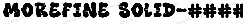 morefine solid字体转换